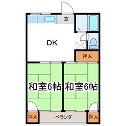 松本駅 バス5分  蟻ヶ崎高校下車：停歩1分 1階の物件間取画像